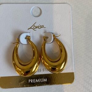 NWT Lovisa Gold Hoop Earrings